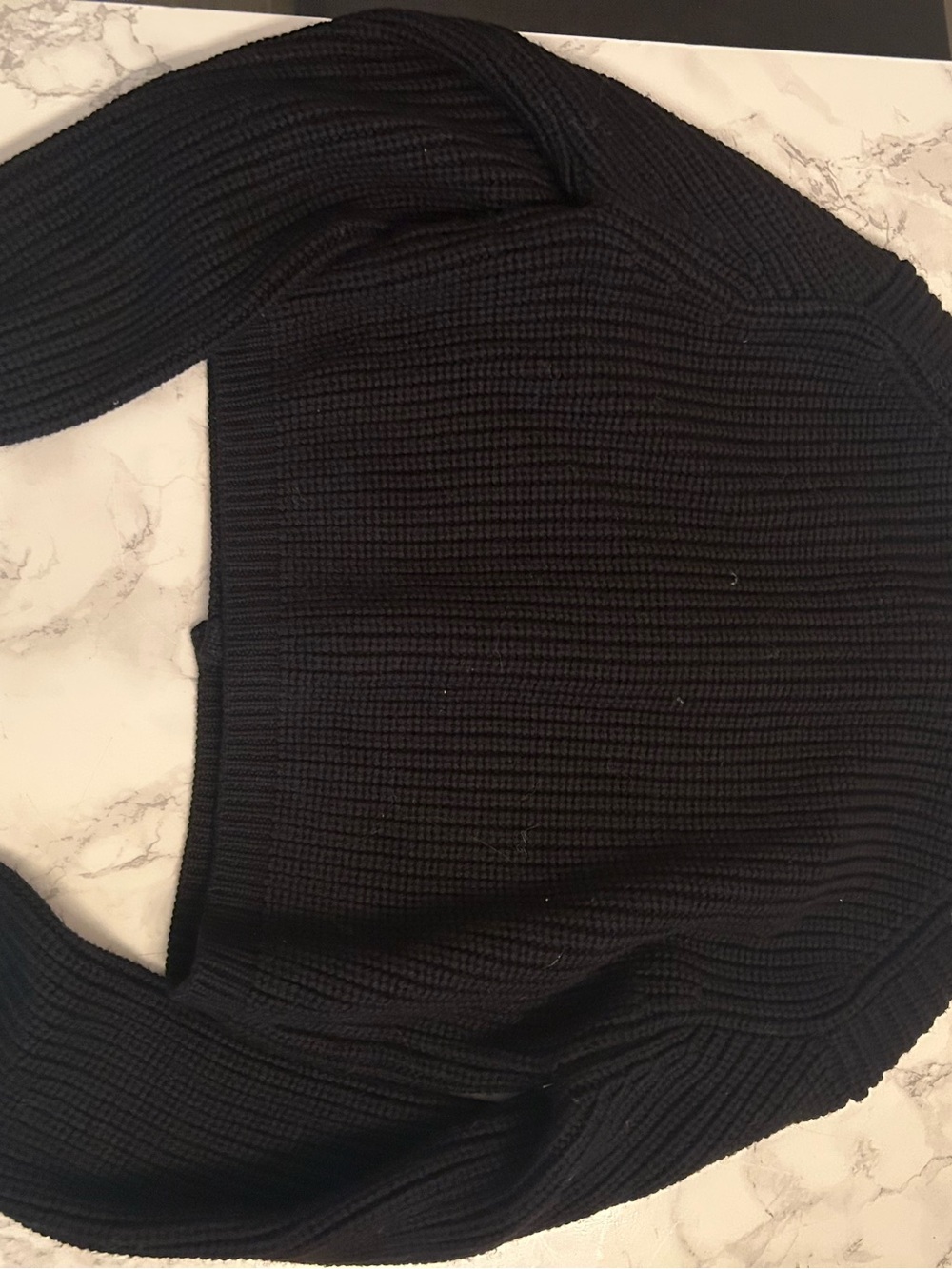 Wilfred Dark Navy Ribbed Button-Front Cardigan - Picture 3 of 3